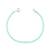 Pulseira de Prata Cristal Verde Claro 16cm