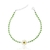 Pulseira de Prata Cristais Verdes Margarida 21cm: Brilho e Estilo - Taci Alcolea