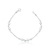 Pulseira de Prata Bolinhas Espaçadas 18cm: Delicadeza e Elegância