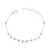 [CAIXINHA] Pulseira de Prata Bolinhas Facetadas 18cm