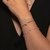 Pulseira de Prata Elegante Bolinhas Lisas 19cm - Jana Taffarel