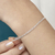 Pulseira de Prata Bolinhas Ovais 18cm