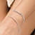 Pulseira de Prata Sereia e Zircônias 19cm