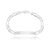 Pulseira de Prata Masculina Chapa Elo 3x1 21cm - For Men