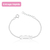Pulseira de Prata Chapinha Borboleta Infantil 13cm (Ler Descrição)
