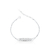 Pulseira de Prata Chapinha Cravejada 19cm - comprar online