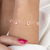 Pulseira de Prata Coração Cristal Rosa Claro 18cm: Símbolo de Amor e Delicadeza