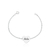 Pulseira de Prata Coração Elo Português 18cm Personalizável (Ler Descrição)