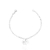 Pulseira de Prata Coração, Estrela e Cauda de Sereia 18cm