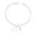 Pulseira de Prata Coração Rosa e Menina 18cm: Encanto e Afeto