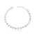 Pulseira de Prata Corações Facetados 21cm: Elegância para Looks Sofisticados