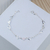 Pulseira de Prata Corações Liso e Vazado 18cm