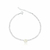 Kit de Prata Choker e Pulseira Cristais Beleza Floral em Madrepérola - Céu de Prata