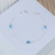 Pulseira de Prata Cristal Azul Olho Grego 20cm