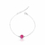 Pulseira de Prata Drusa Rosa 20cm: Para Momentos Únicos- Coleção Essência
