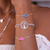 Pulseira de Prata Drusa Rosa 20cm: Para Momentos Únicos- Coleção Essência