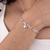 Pulseira de Prata Elo Americana c/ Coração 18cm