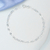 Pulseira de Prata Elo Americano Facetado (3mm) 18cm
