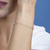 Pulseira de Prata Elo Cartier Facetado (4mm) 18cm