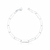 Pulseira de Prata Elo Cartier Facetado (4mm) 18cm