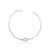 Pulseira de Prata Elo Esteira Nó 18cm