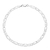 Pulseira de Prata 925 Masculina Elo Piastrine (4mm) c/ 21cm