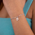 Pulseira de Prata Elos Coração Espelhado 18 cm: Elegancia e Romantismo - comprar online
