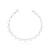 Pulseira de Prata Corações Unidos 19cm: Conforto e Elegância