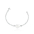 Pulseira de Prata Flor Rosa