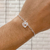 Pulseira de Prata Coração Espelhado 18cm: Brilho e Luxo - comprar online
