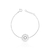 Pulseira de Prata Fases da Lua 18cm: Conexão Cósmica