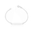 Pulseira de Prata Infantil Chapinha com Estrela Personalizado 14cm