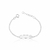Pulseira de Prata Infantil Chapinha Personalizável Garoto (Ler Descrição)
