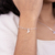 Pulseira de Prata Lua Elo Cartier Duo 20cm