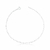 Pulseira de Prata Masculina Elo Piastrine (2mm) 21cm