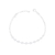 Pulseira de Prata Medalhas Estrela 17cm