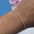 Pulseira de Prata Mini Bolinhas 19cm