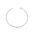 Pulseira de Prata Mini Sementes 19cm