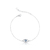 Pulseira de Prata Olho Grego Azul Cravejado 20cm