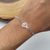 Pulseira de Prata Coração Espelhado 18cm: Para Estilo e Afeto