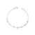 Pulseira de Pontos de Luz Rosa e Branco 19cm: Delicadeza e Estilo