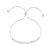 Pulseira de Prata Regulável Beads e Bolinhas Elegância - Jana Taffarel