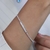 Pulseira de Prata Riviera com Chapinha 21cm