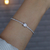 Pulseira de Prata Banhada a Ródio Riviera com Zircônia Branca Quadrada 18cm - comprar online