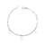 Pulseira de Prata Semi Rígida Estrelas 22cm