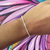 Pulseira de Prata Singapura 19cm