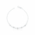 Pulseira de Prata Zircônia Branco 18cm - Nicole Prazeres