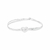 Pulseira de Prata Dois Fios Coração 18cm: Elegância Dupla - Nicole Prazeres