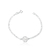 Pulseira de Prata Espírito Santo 19cm : Fé e Paz