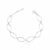 Pulseira de Prata Oval Vazada 19cm